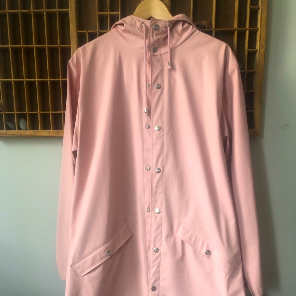 Rains pink raincoat